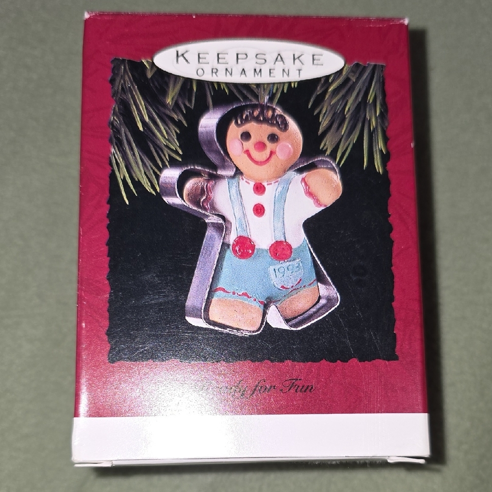Hallmark Gingerbread Keepsake Ornament with Red and Blue Accents